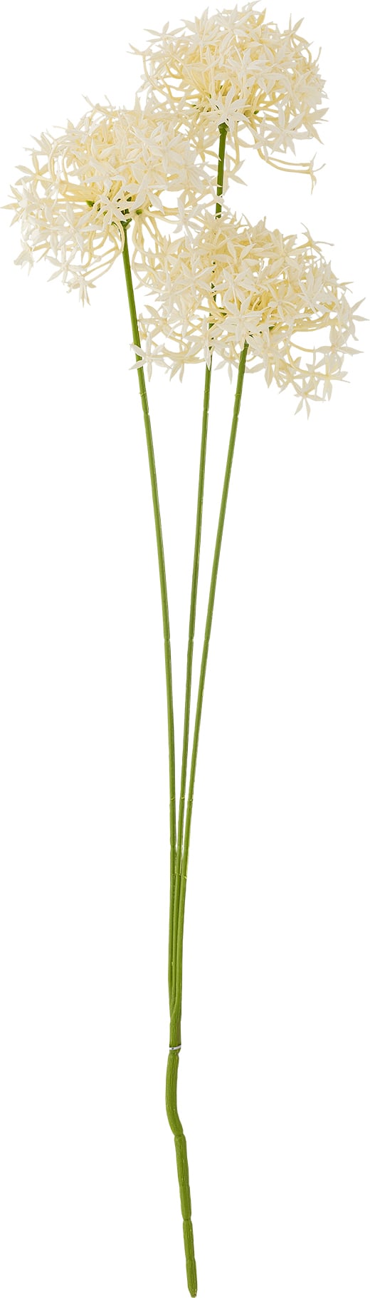Kwiat sztuczny Bloomingville czosnek ozdobny biały potrójny