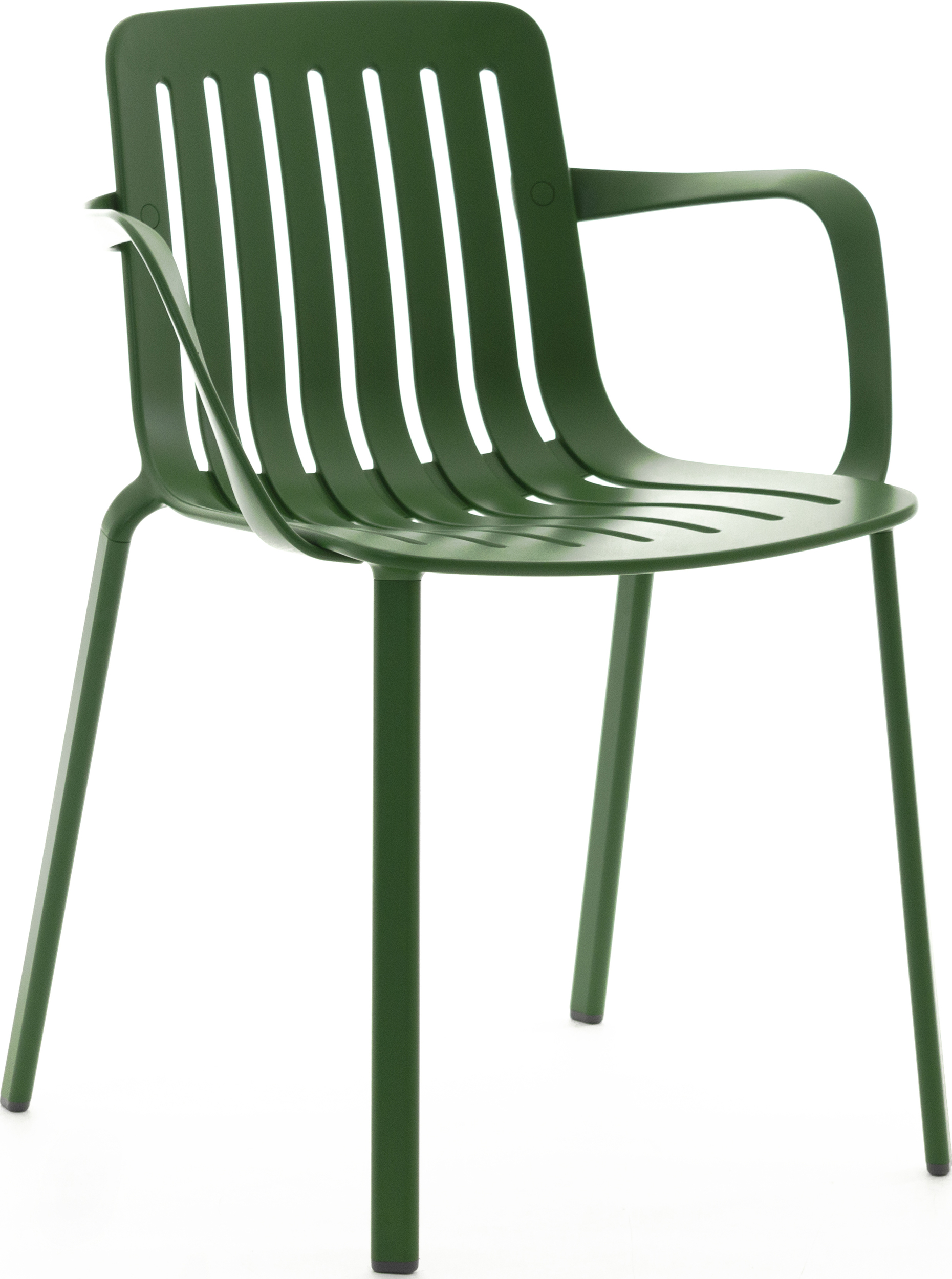 Krzesło Plato zielone z podłokietnikami