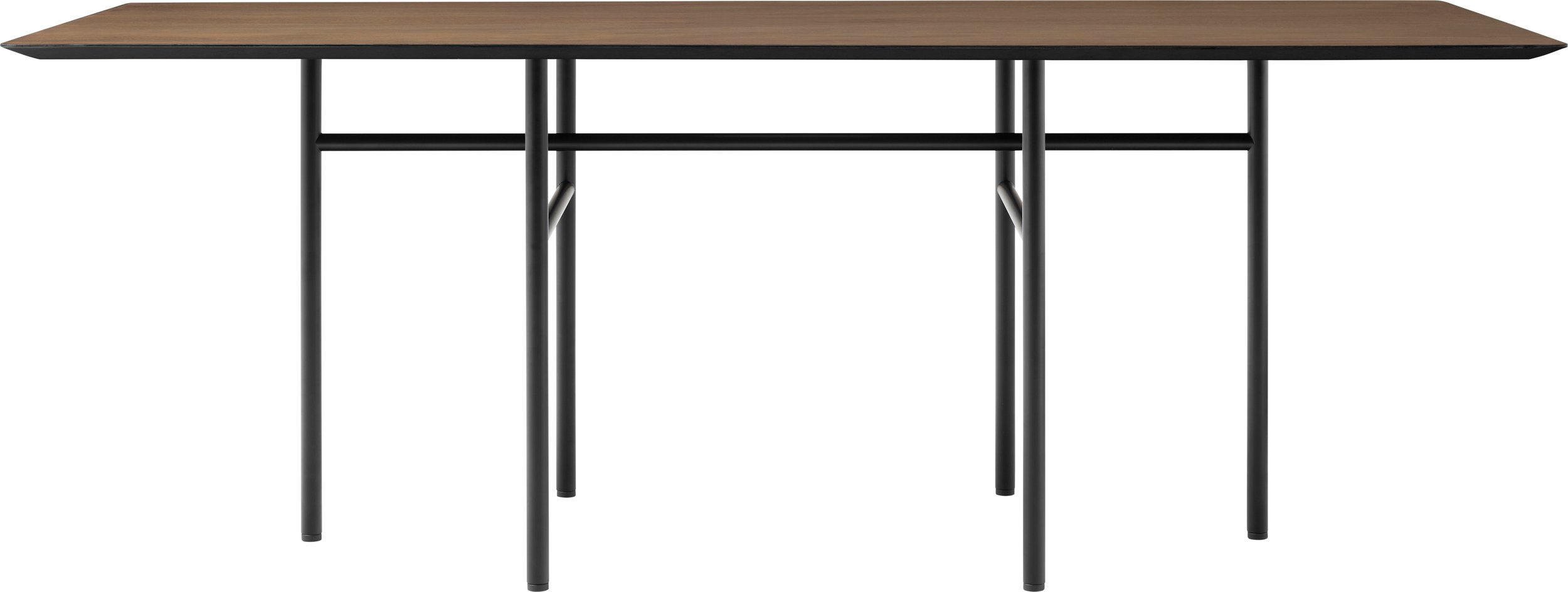 Stół Snaregade prostokątny brązowy z dębowym blatem