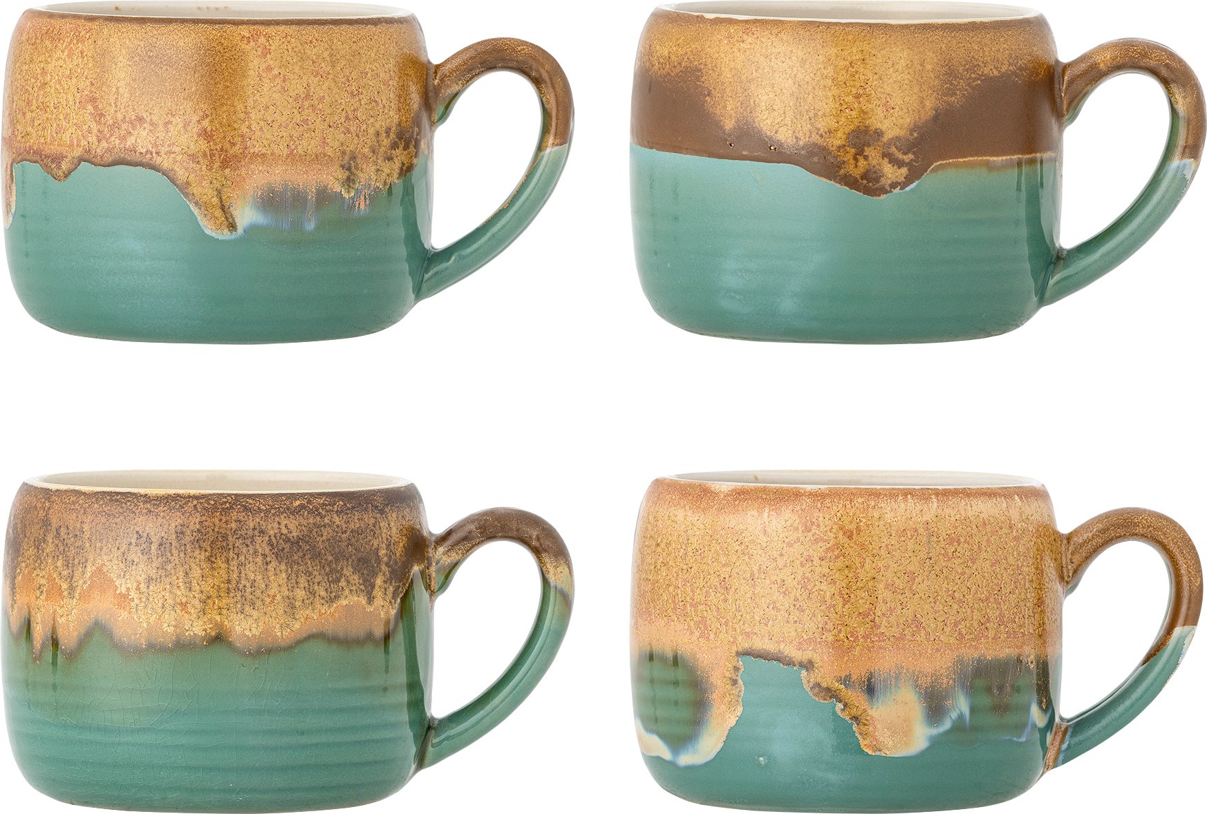 Kubki Sheen 400 ml żółto-zielone 4 szt.