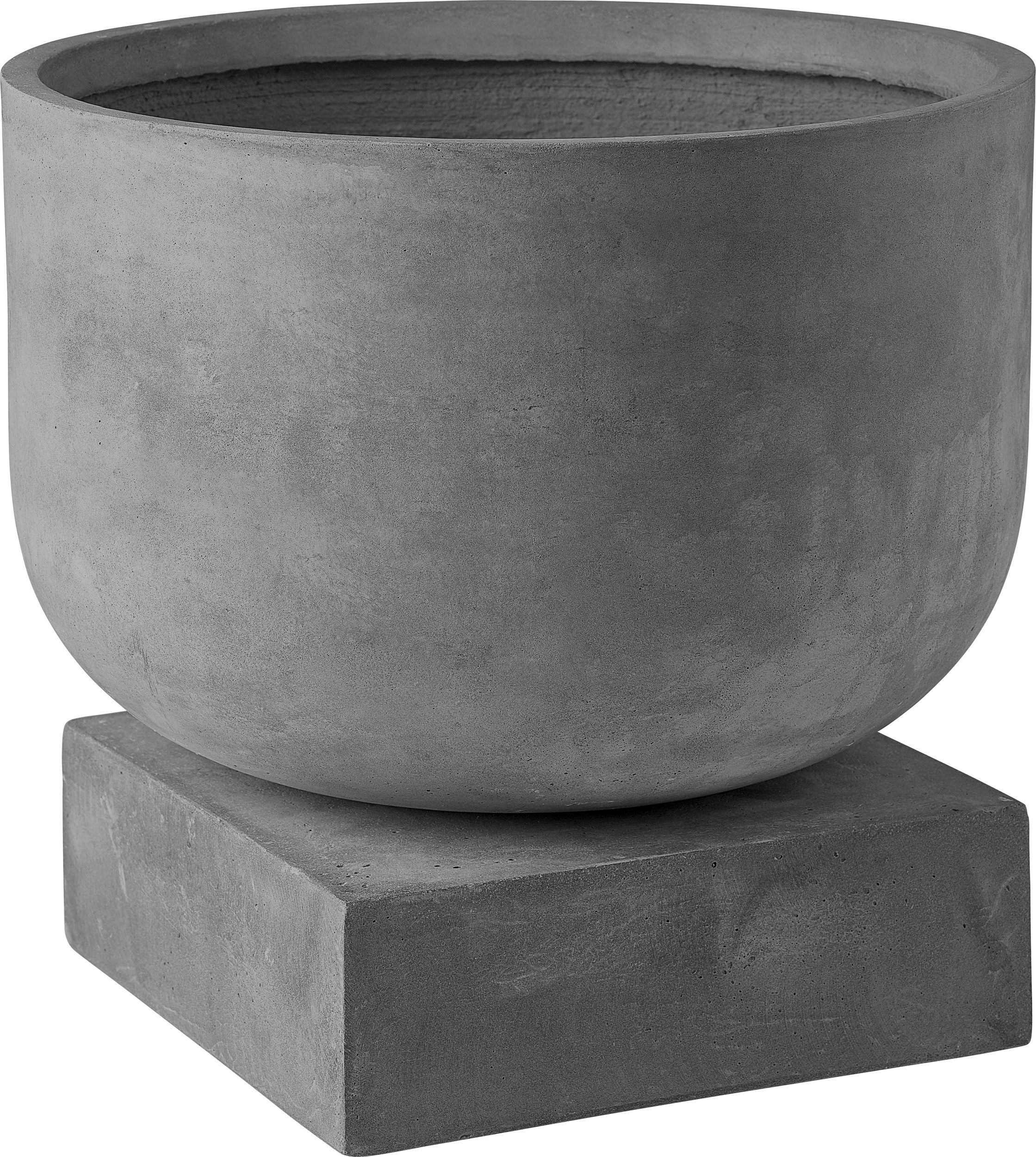 Doniczka Podium 36 cm szara