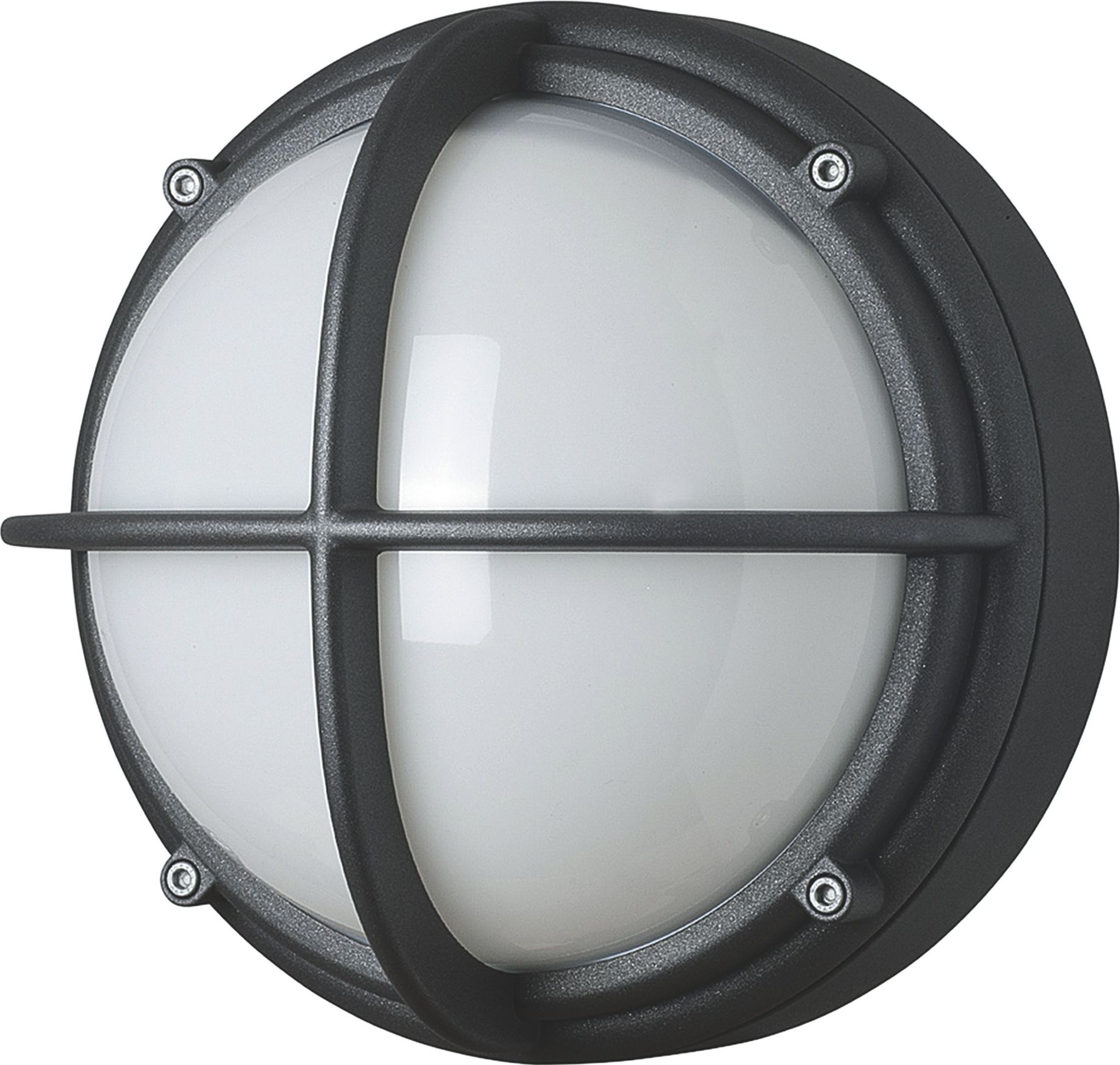 Kinkiet Skot LED 4000K opal z antracytową ramą