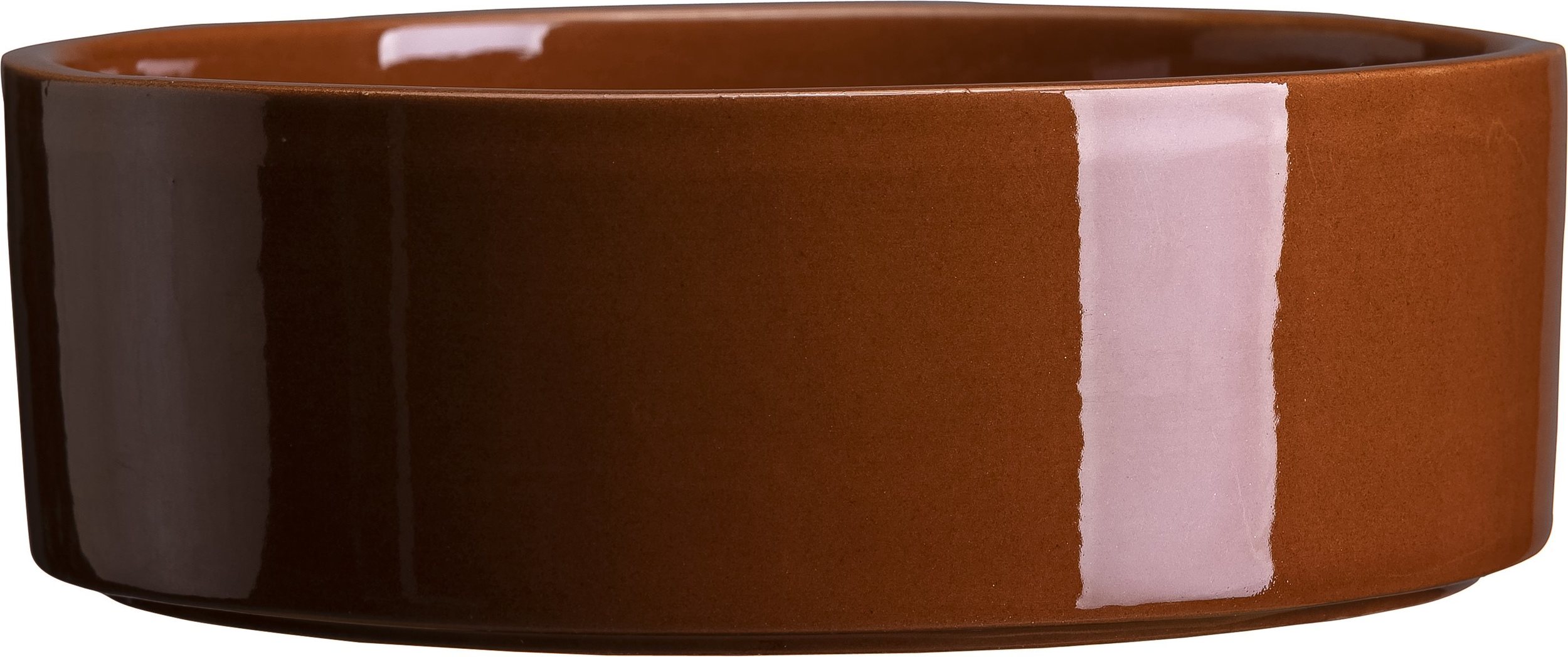 Podstawka pod doniczkę Hoff 25 cm czerwona szkliwiona