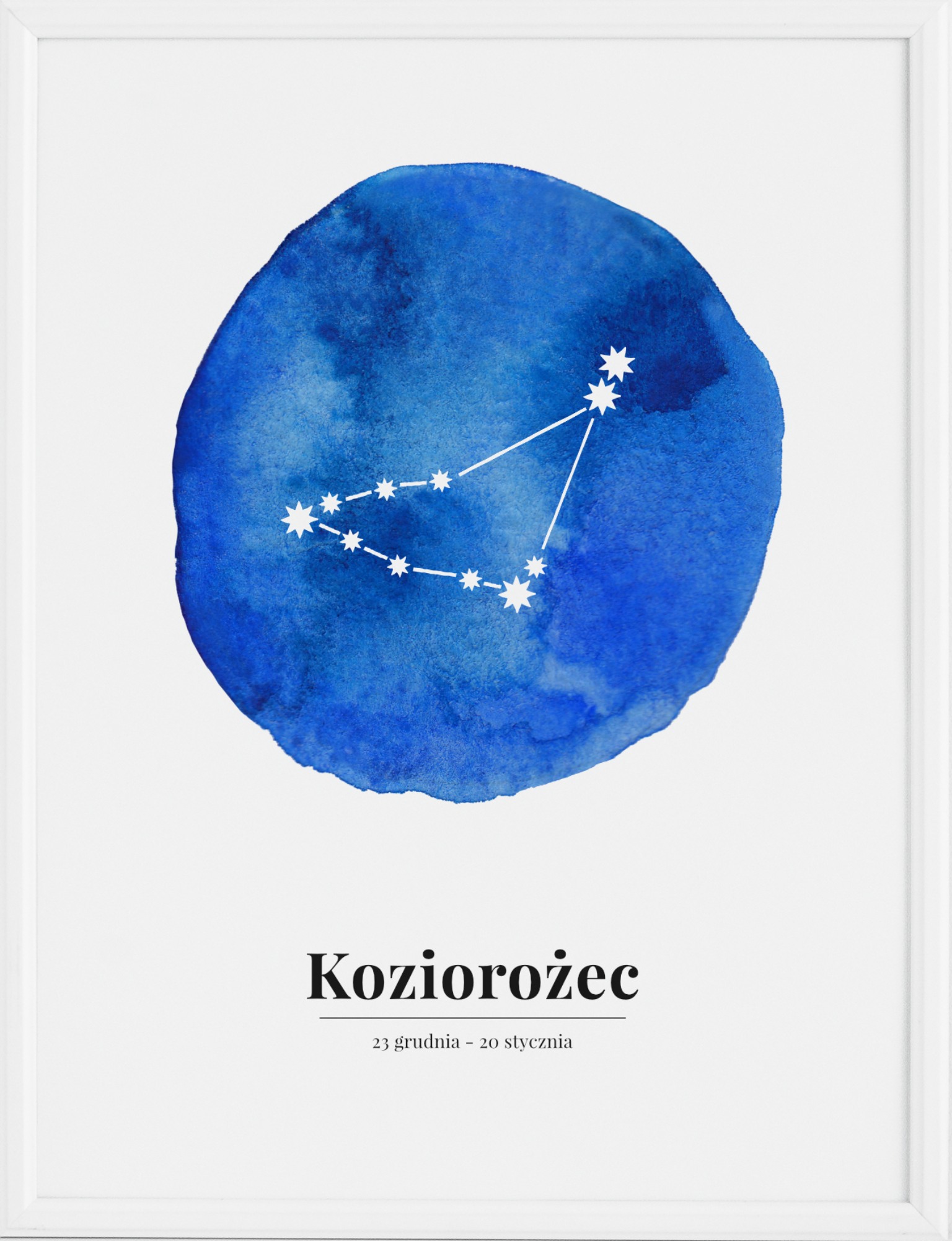 Plakat Zodiak Koziorożec 40 x 50 cm