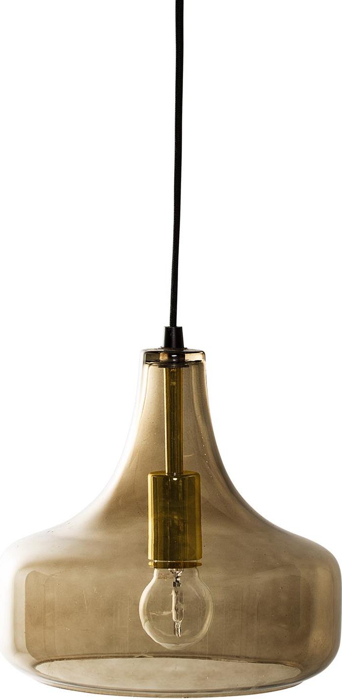 Lampa wisząca Bloomingville 23 cm brązowa szklana