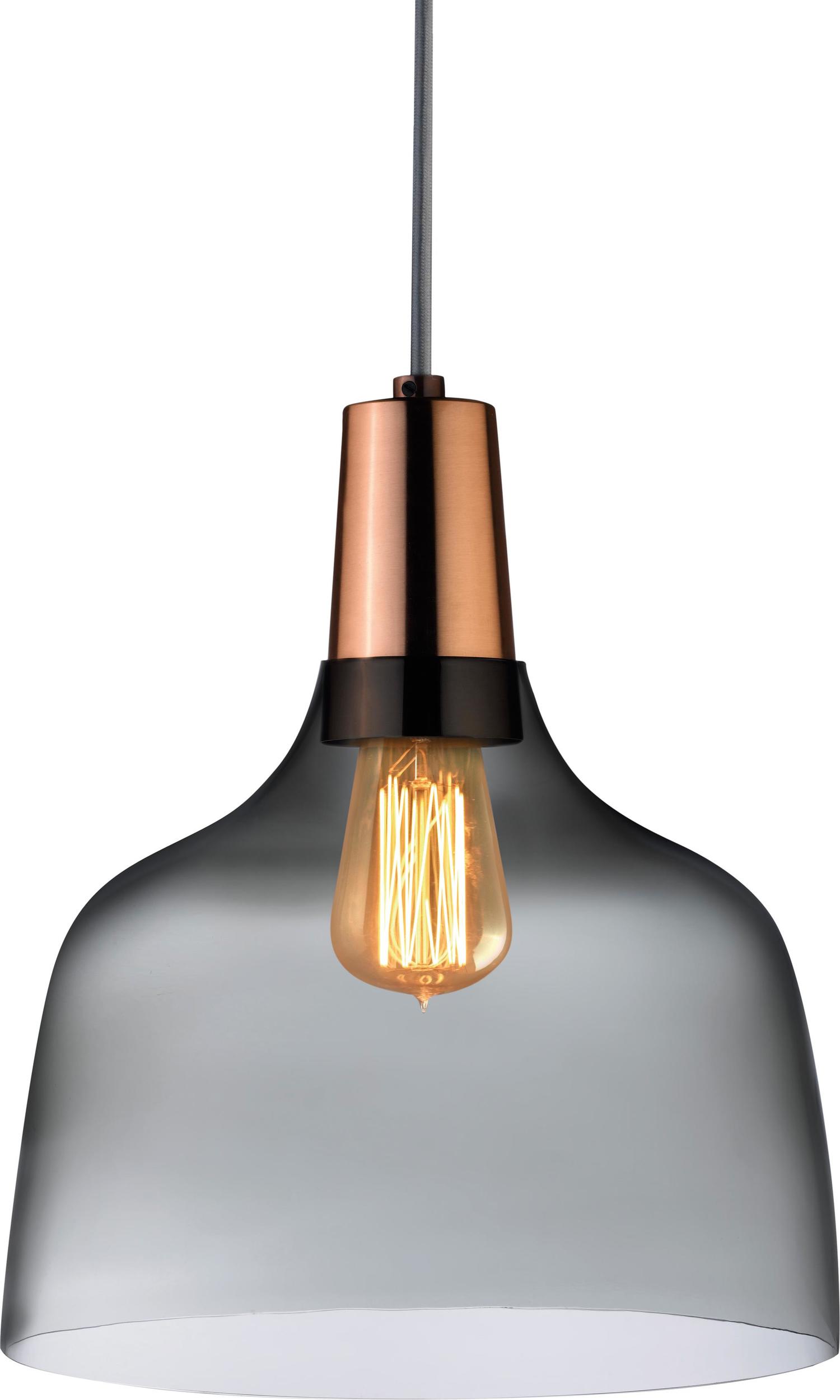 Lampa wisząca Mira przydymiona