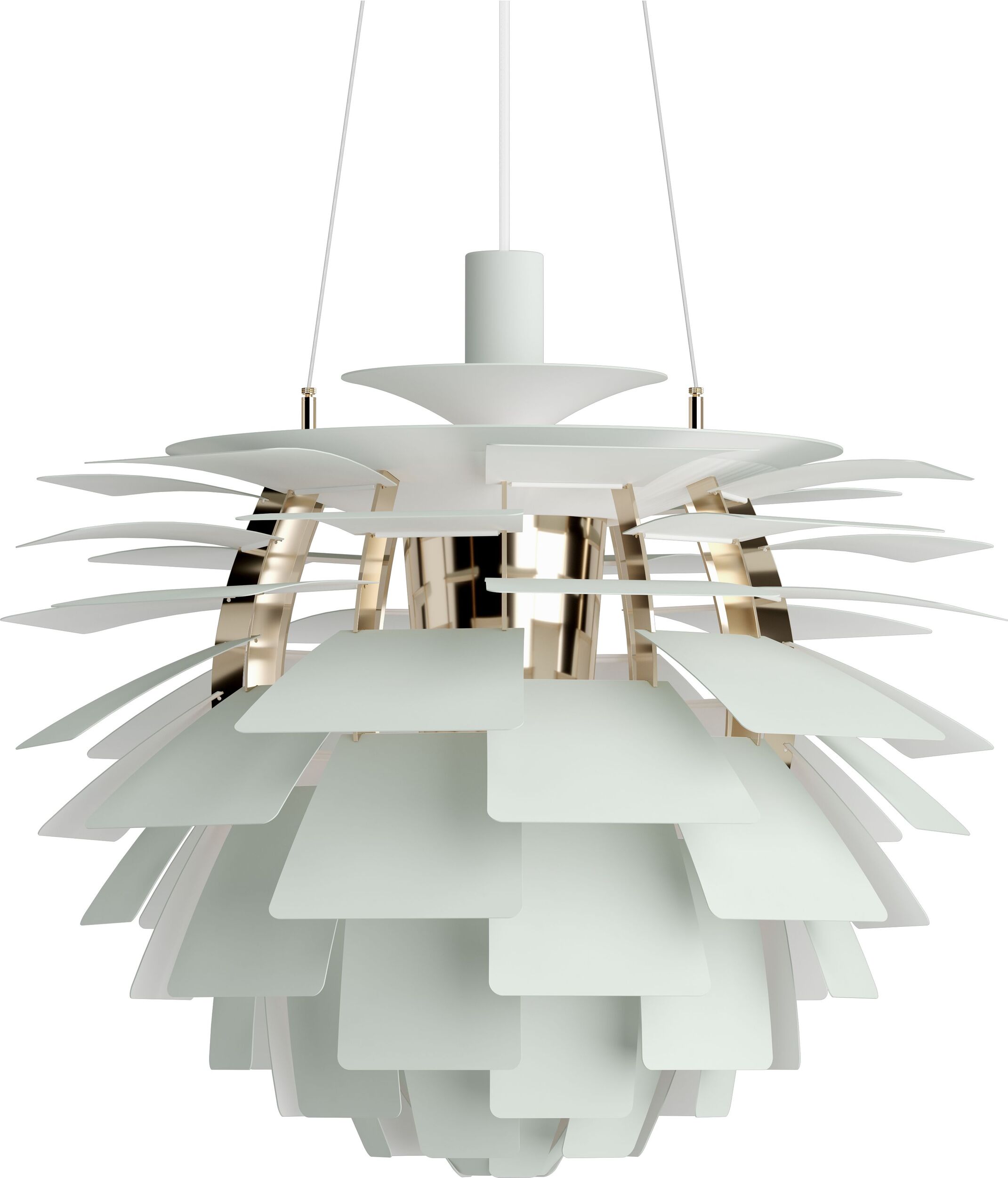 Lampa wisząca PH Artichoke 60 cm szałwiowa mosiądz