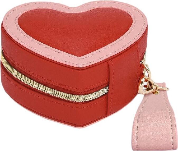 Pudełko podróżne na biżuterię Stackers Heart czerwone