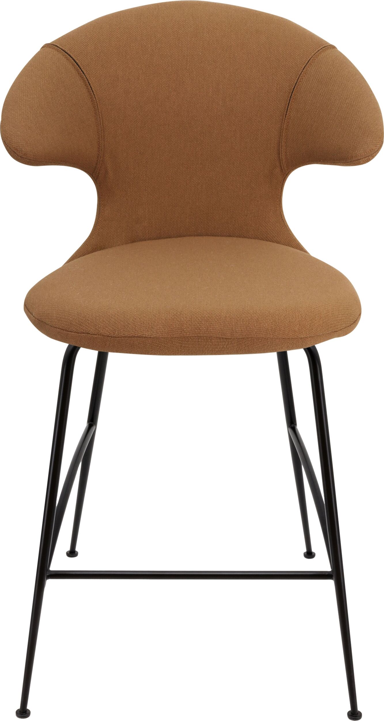 Krzesło Time Flies 102 cm karmelowe na czarnych nogach
