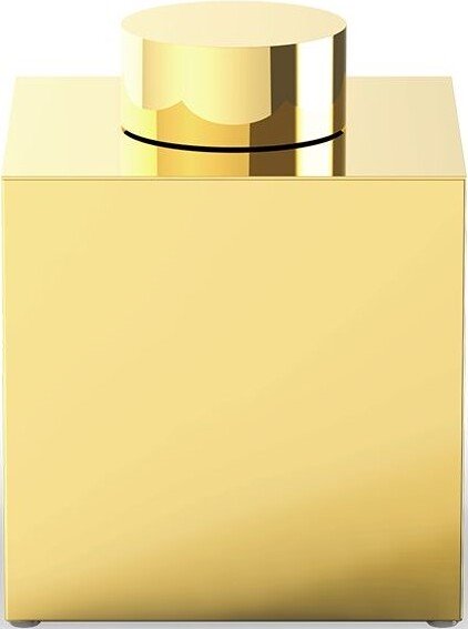 Pojemnik łazienkowy Century 17 cm złoty z pokrywką