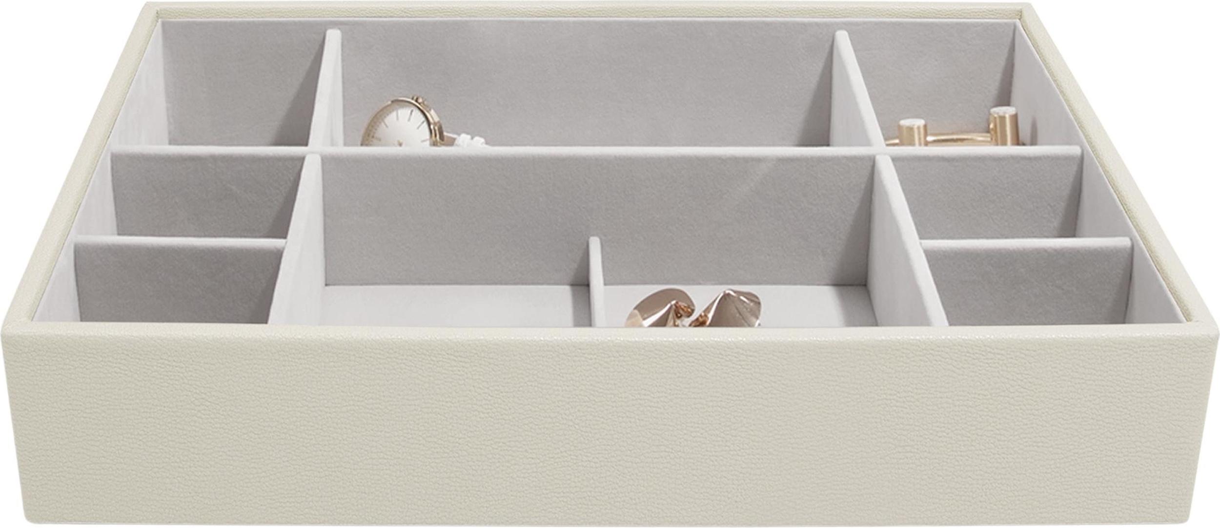 Szkatułka na biżuterię Stackers 11 komorowa supersize jasnobeżowa