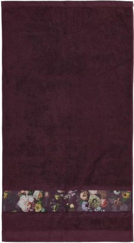 Ręcznik Fleur 70 x 140 cm śliwkowy