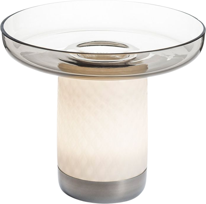 Lampa stołowa bezprzewodowa Bontà 21,4 cm szara