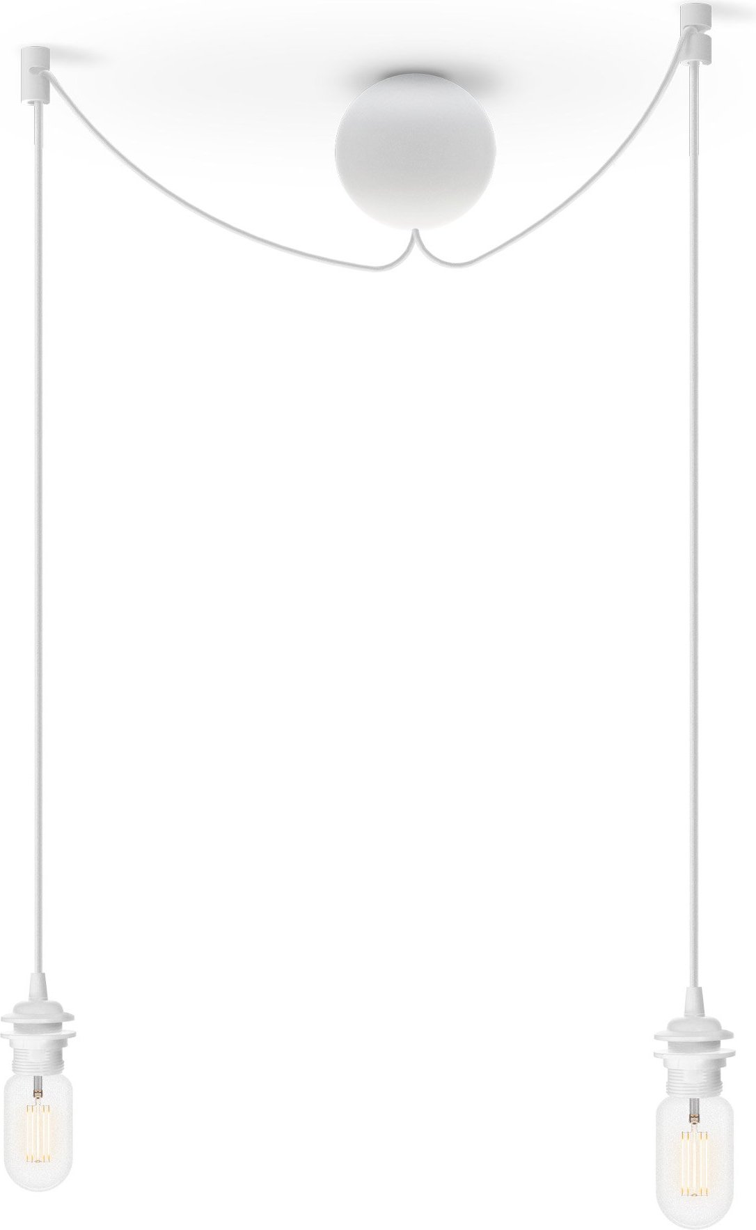 Zawieszenie do lamp z podsufitką Cannoball Cluster 2 białe