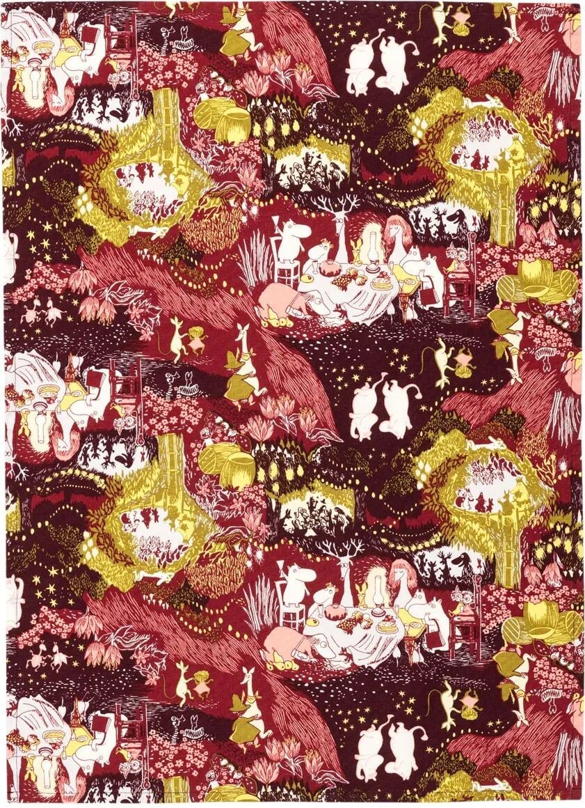 Ścierka kuchenna Arabia Finland Muminki Festive Moments 50 x 70 cm