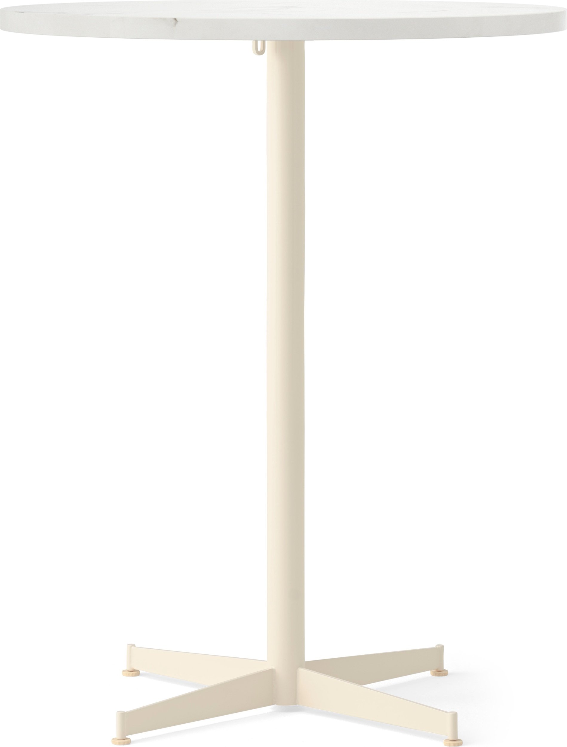 Stół barowy z kremową podstawą Nook Star Base Estremoz niski 80 cm