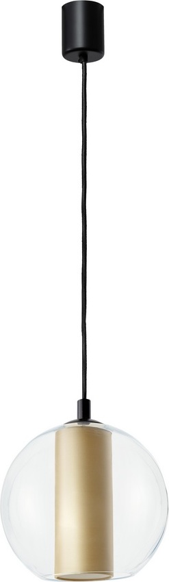 Lampa wisząca Merida M szampańska z czarnym mocowaniem
