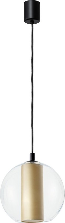 Lampa wisząca Merida M szampańska z czarnym mocowaniem