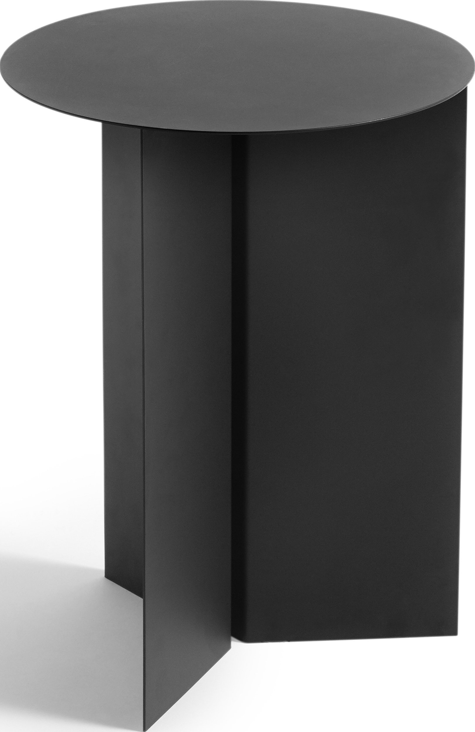 Stolik boczny Slit okrągły 35 cm czarny