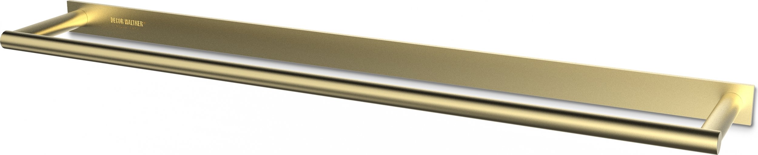 Wieszak reling na ręczniki Mikado Frame 46 cm matowy mosiądz