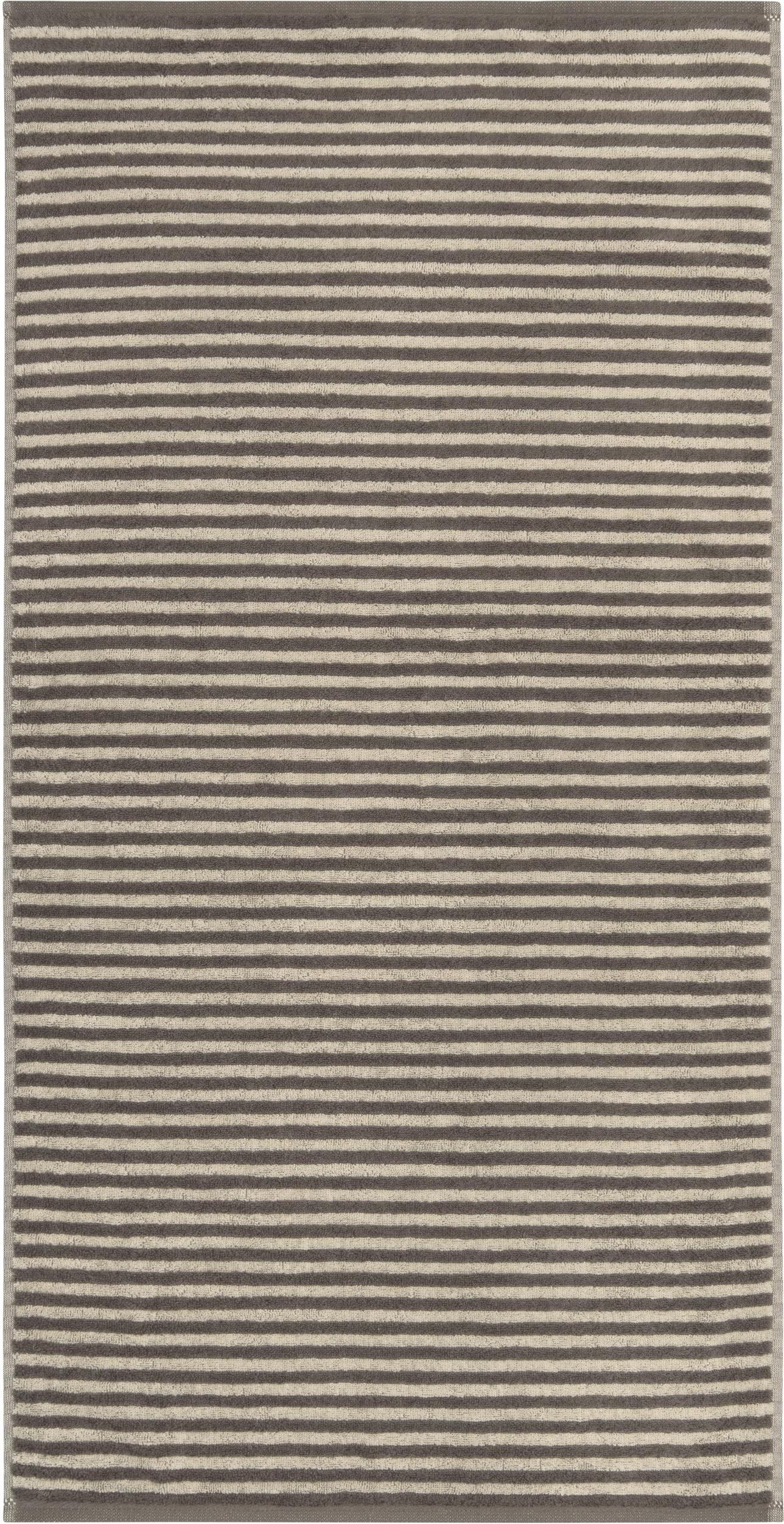 Ręcznik Lines w paski 80 x 150 cm brązowy