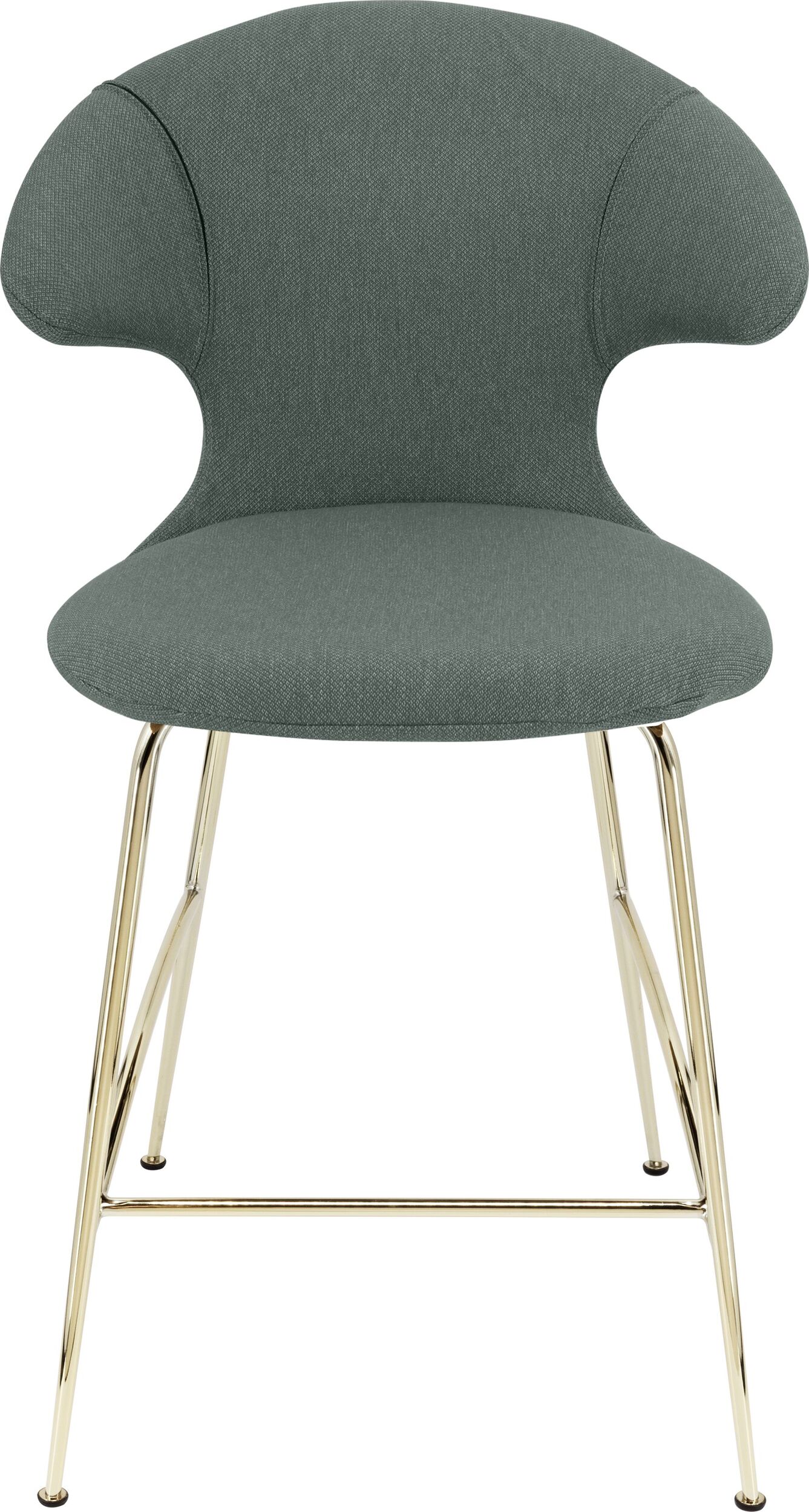 Krzesło Time Flies 102 cm jasnozielone na mosiężnych nogach