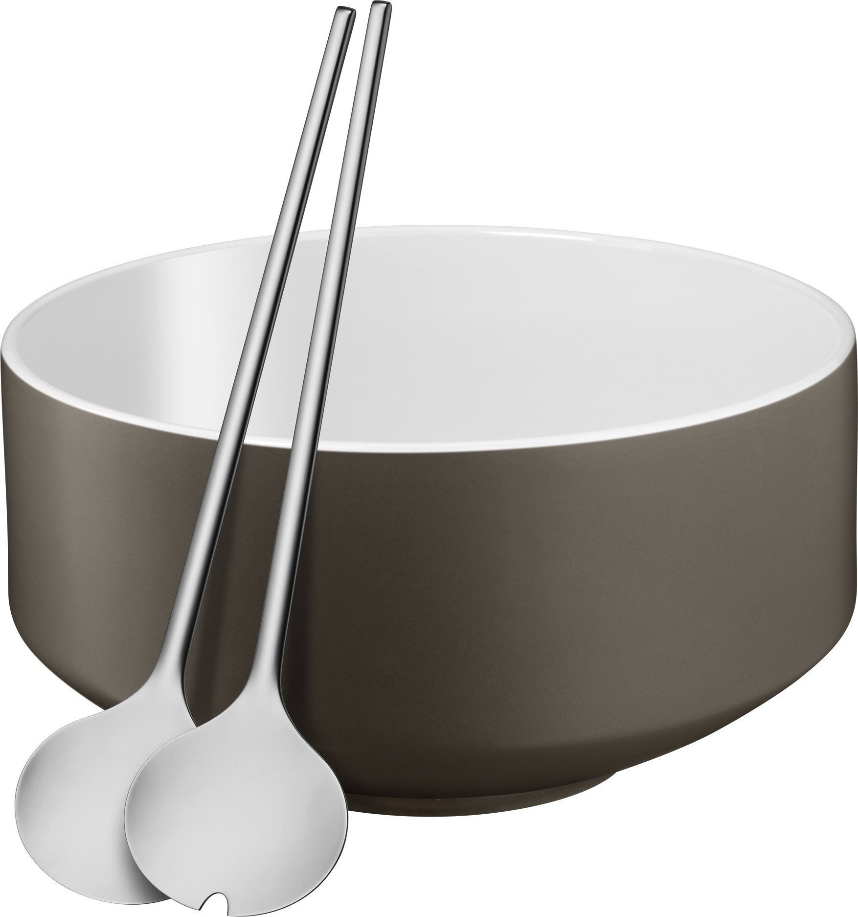 Misa z łyżkami do sałaty Moto satin grey