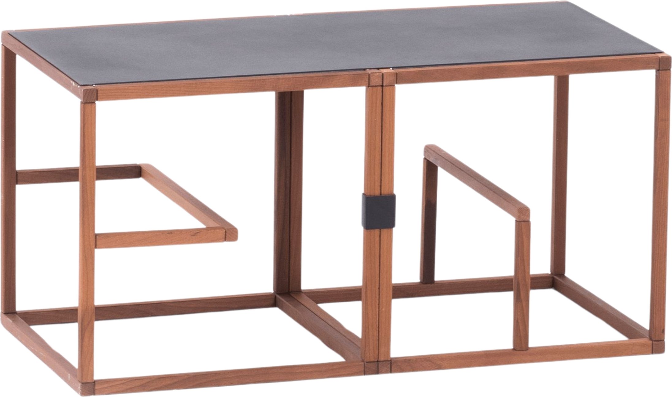 Regał modułowy Text Block podwójny buk