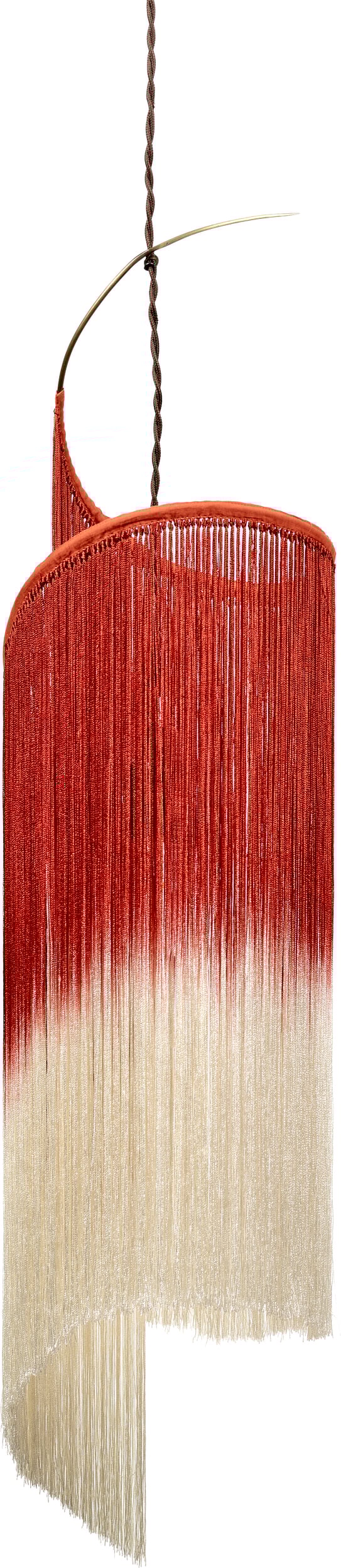 Lampa wisząca Rey 90 cm czerwono-biała