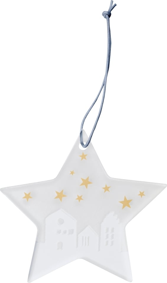 Zawieszka świąteczna Ice Star miasto 8,5 cm