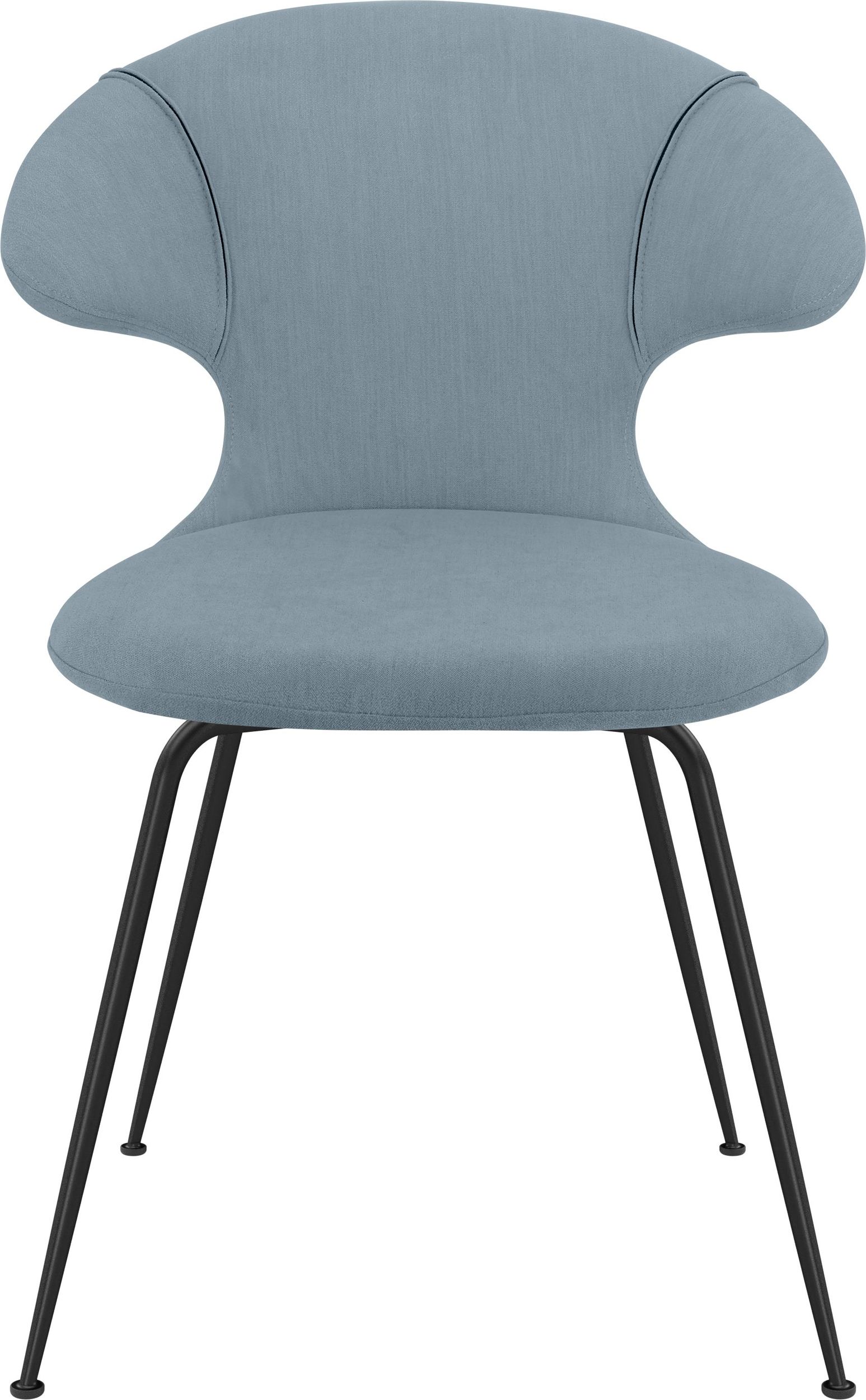 Krzesło Time Flies błękitne na czarnych nogach