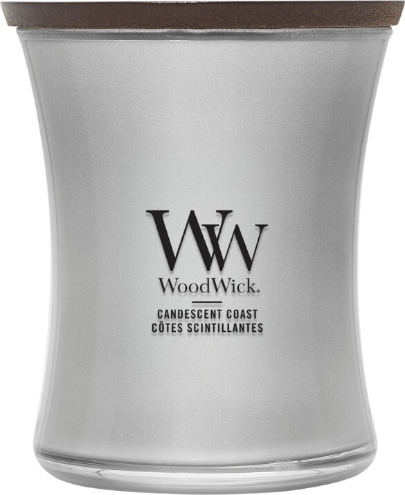 Świeca Precious Metals WoodWick Candescent Coast średnia