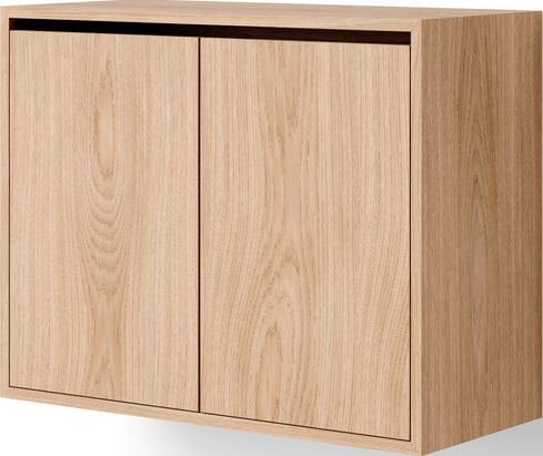 Szafka wisząca z 2 drzwiczkami New Works 62 cm dąb naturalny