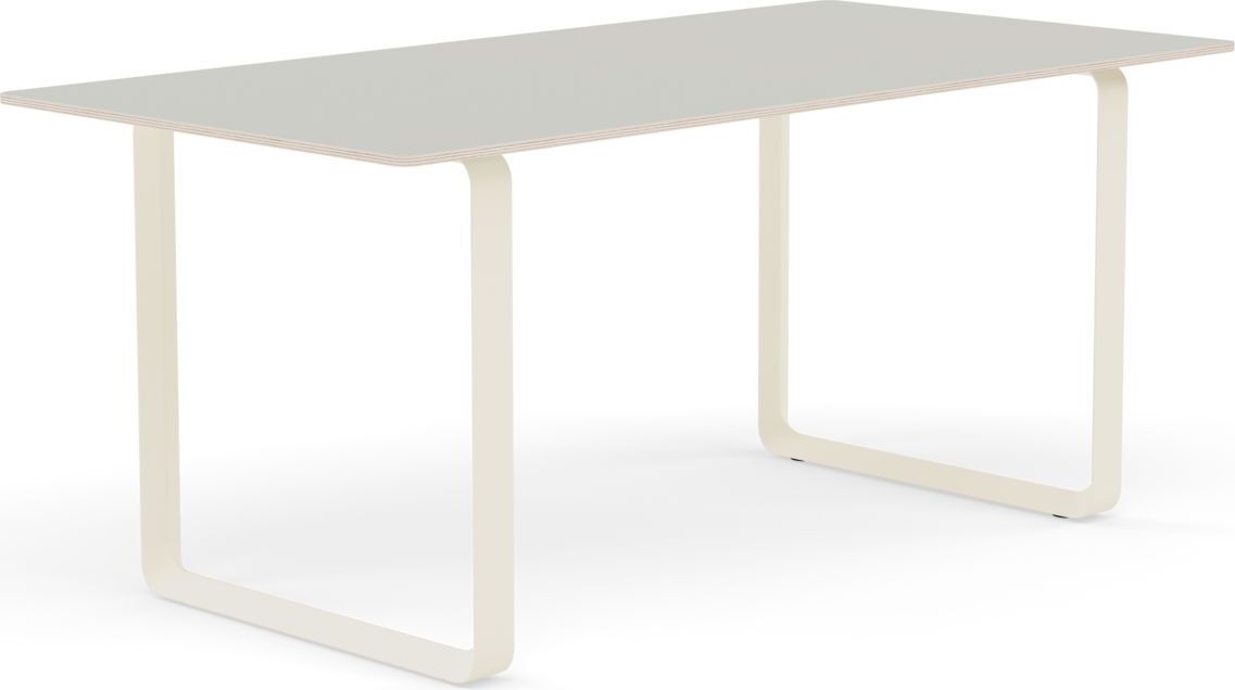 Stół Muuto 170 x 85 cm szary nogi piaskowe