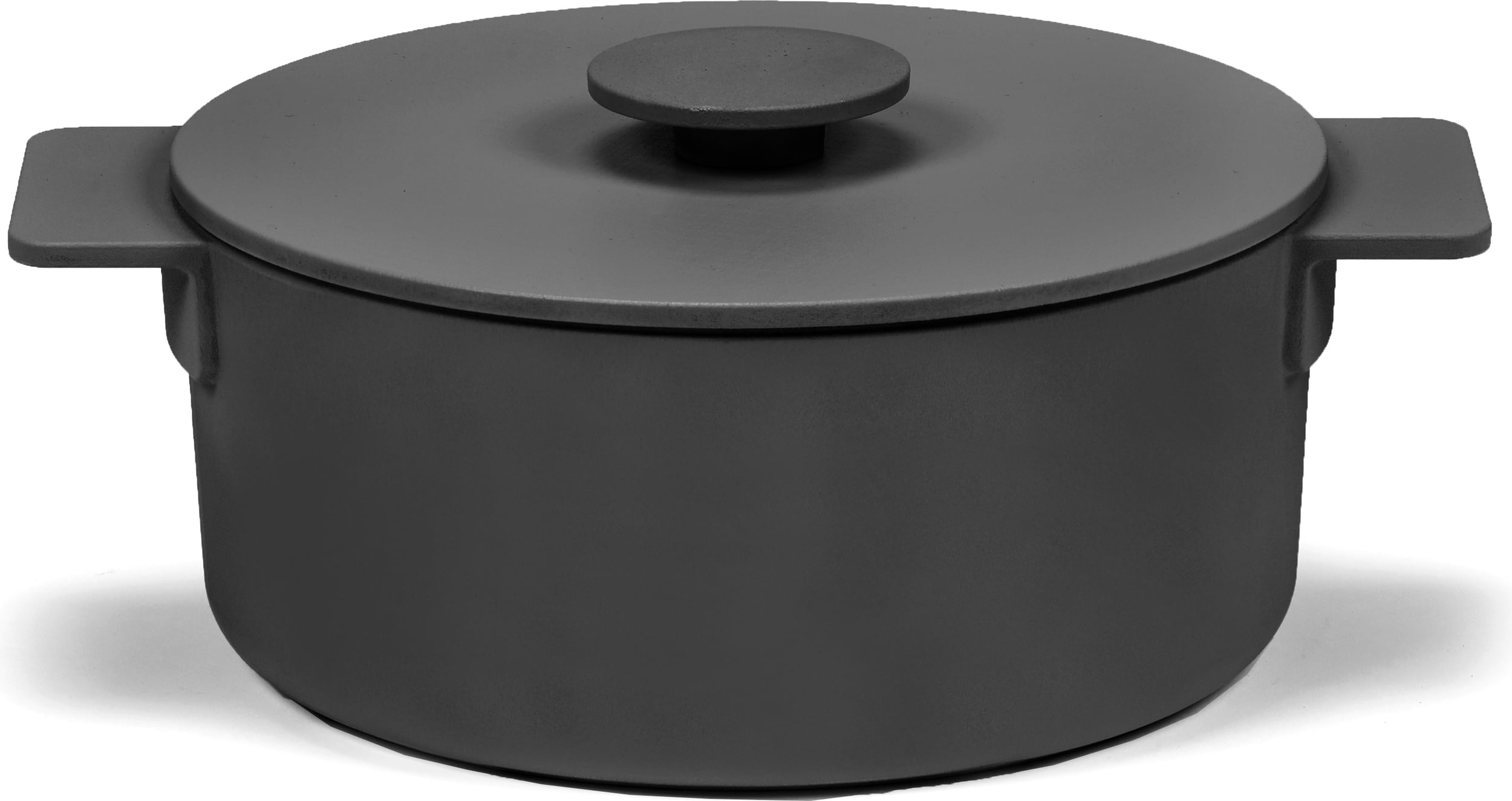 Garnek z pokrywką Surface 3 l czarny 2 el.