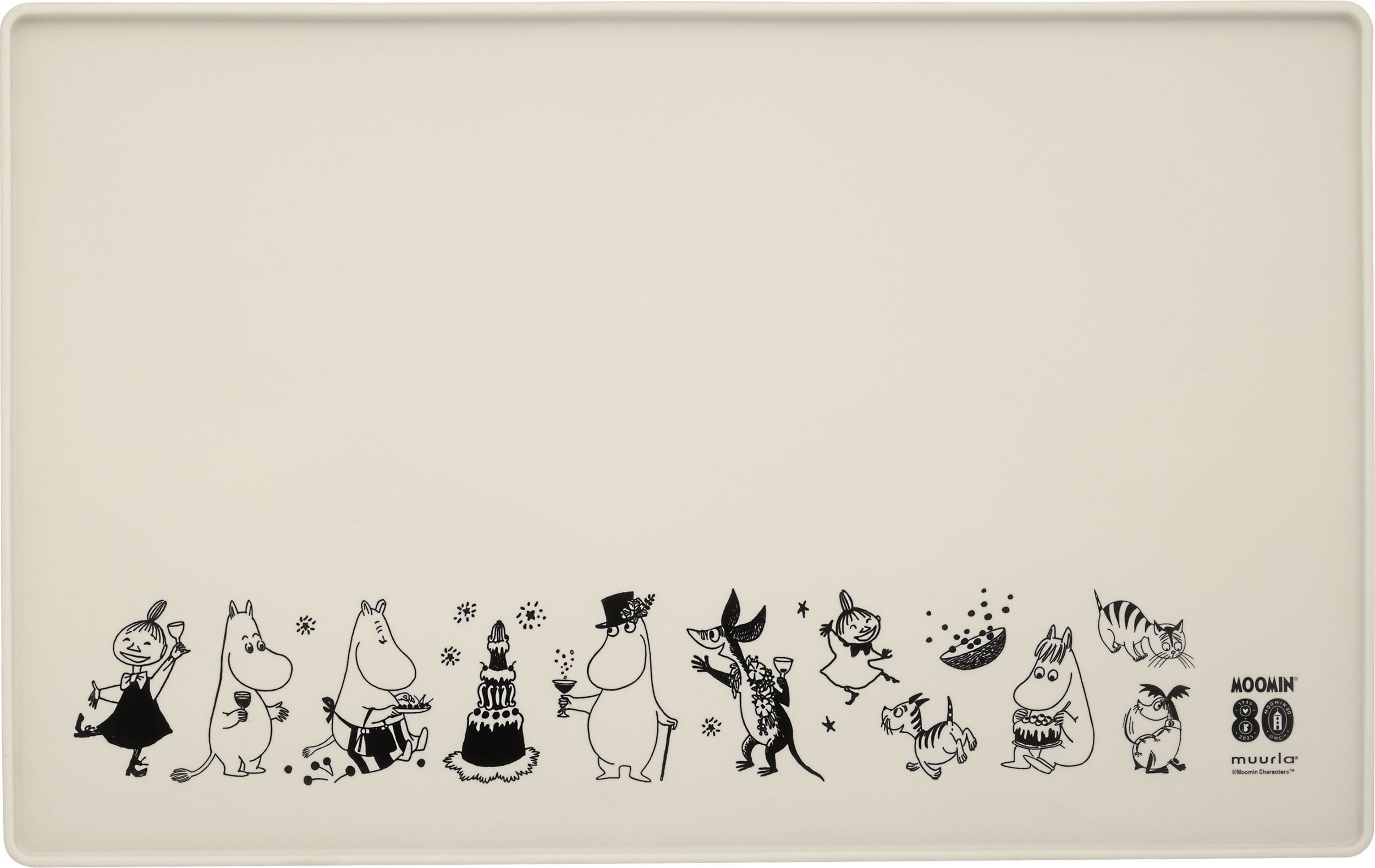 Mata pod miskę dla psa lub kota Muurla Muminki 80 30 x 48 cm