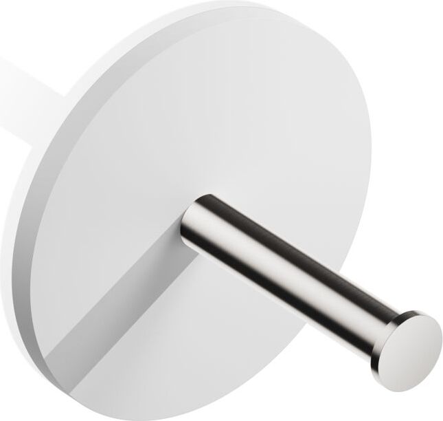 Wieszak haczyk na ręcznik Stone stal matowa-biały