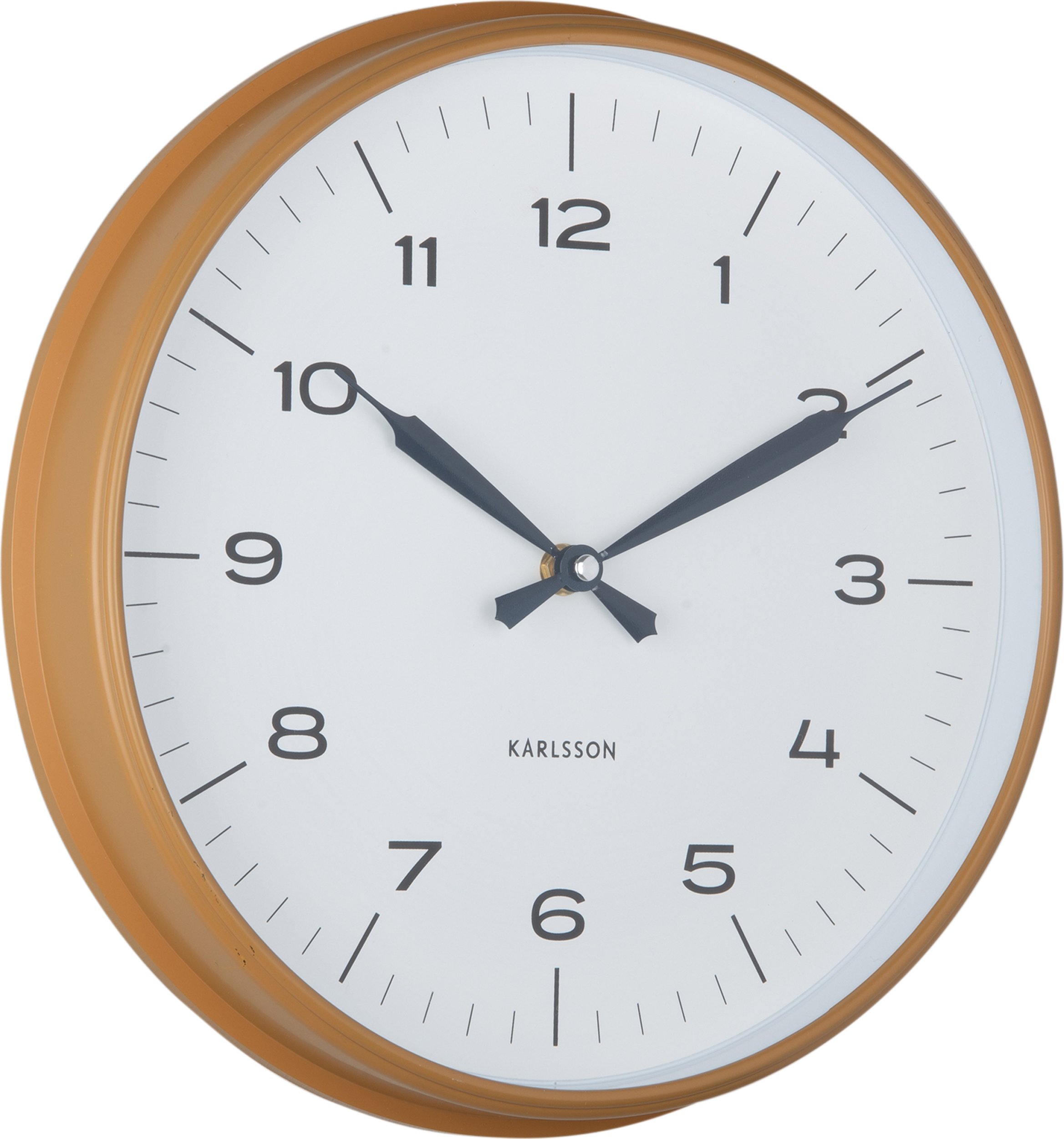 Zegar ścienny Modern Factory musztardowy