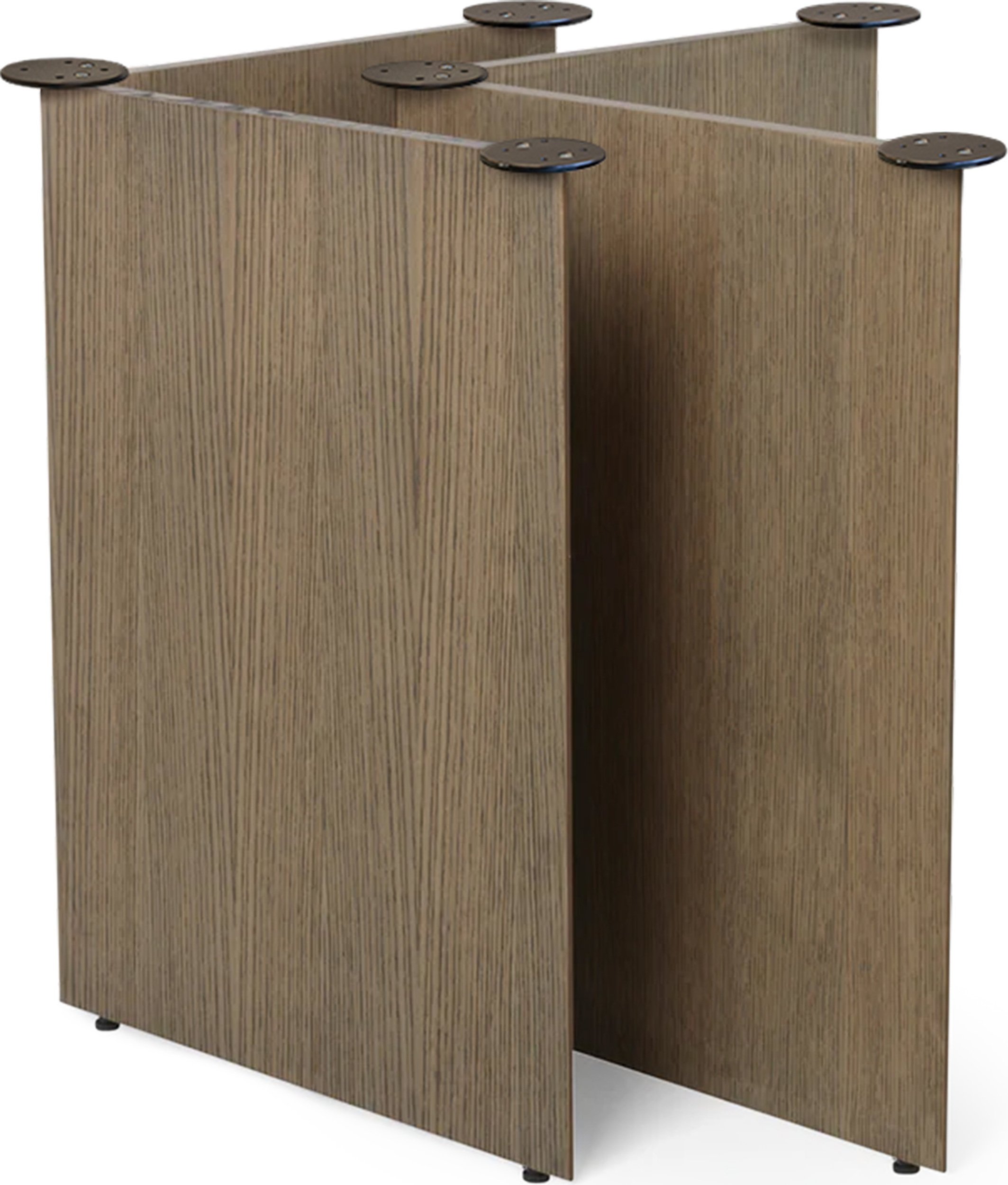 Nogi drewniane do stołu Mingle ciemny dąb 2 szt.