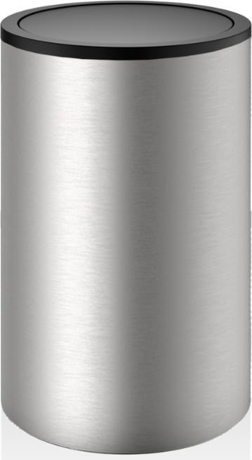 Pojemnik na pranie Decor Walther okrągły 58 cm stal matowa-czarny z klapką