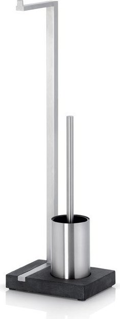 Stojak na papier toaletowy oraz szczotka do WC Menoto matowy