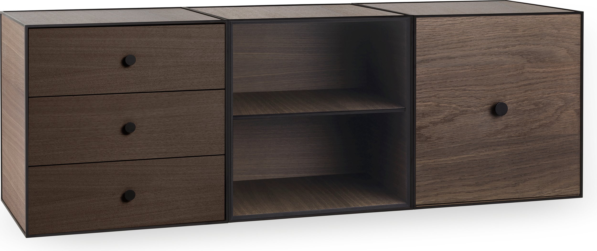 Szafka ścienna Frame 49 Trio ciemny dąb