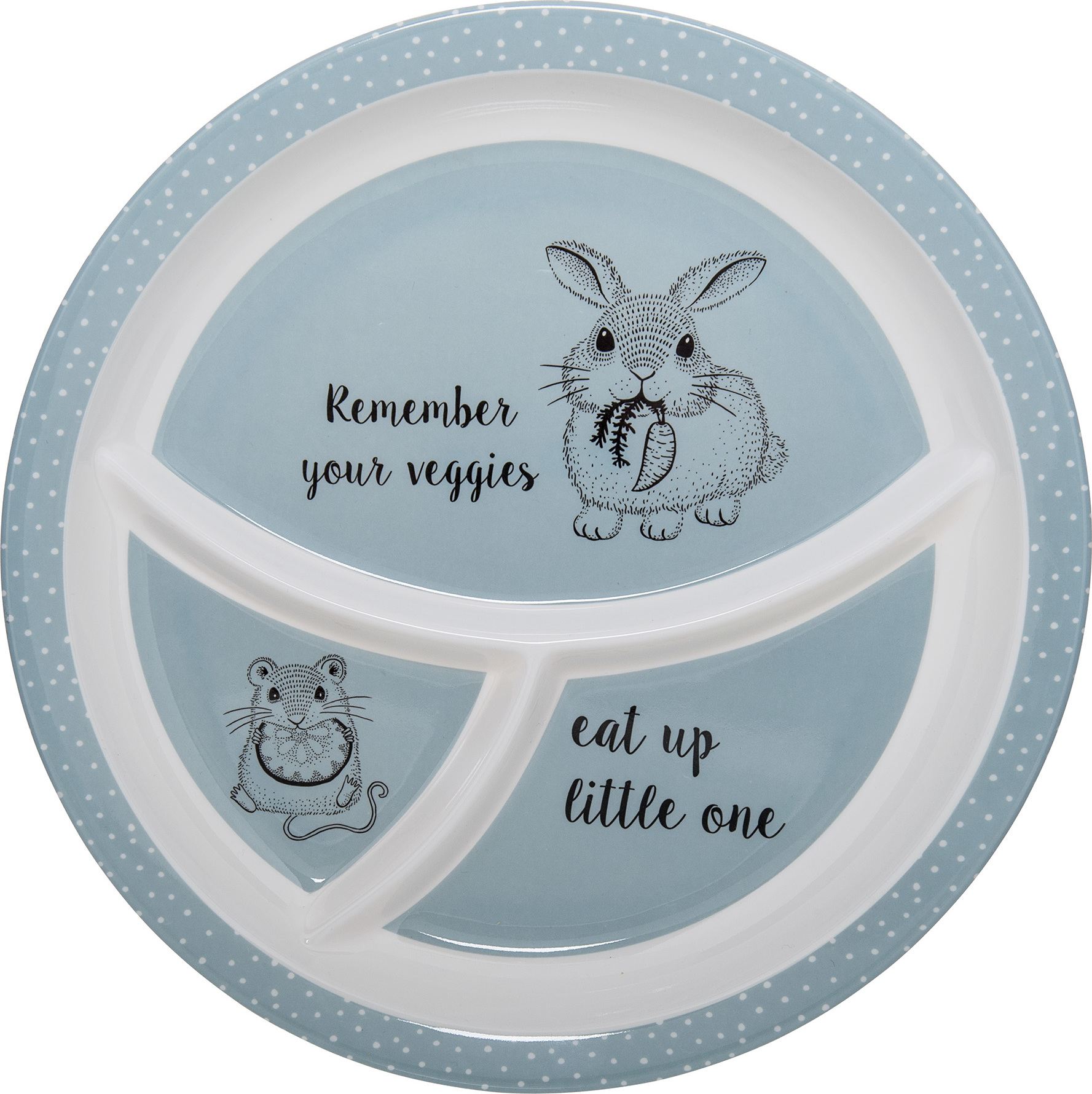Talerz dziecięcy Bloomingville Toby niebieski