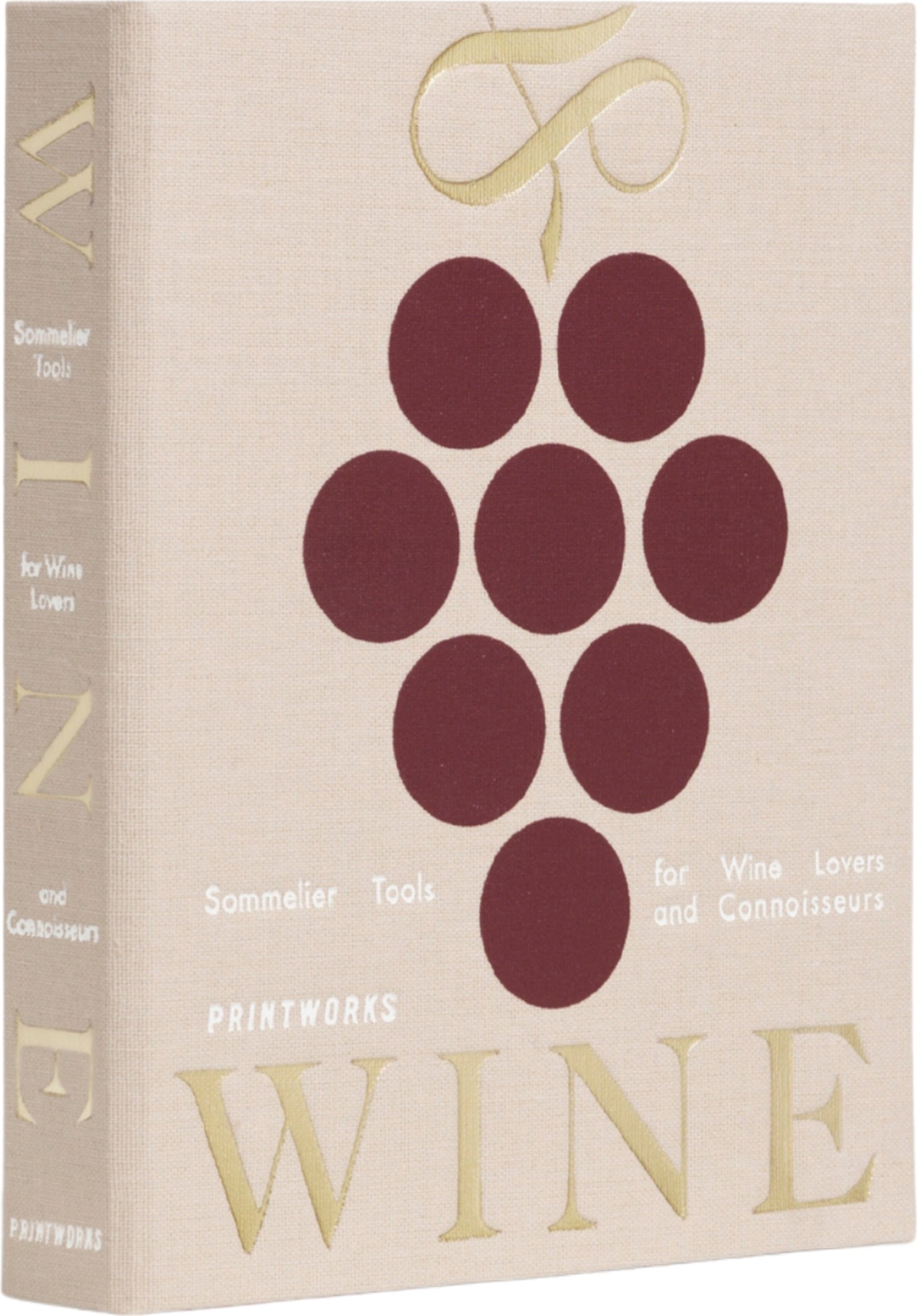 Akcesoria do wina The Essentials beżowe w pudełku prezentowym 4 el.