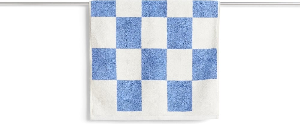Ręcznik podłogowy Check 50 x 90 cm jasnobłękitny