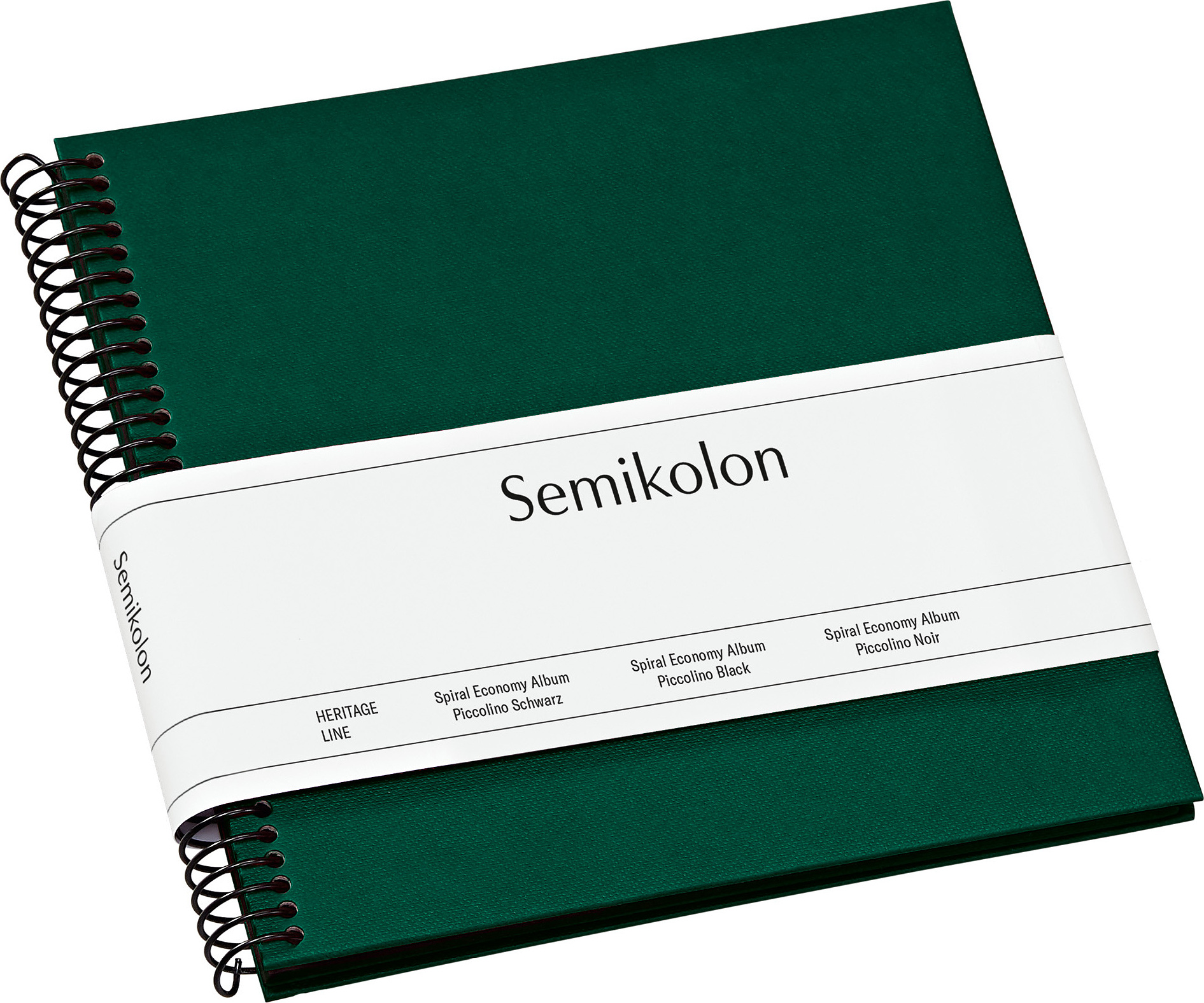 Album na zdjęcia Uni Economy mały ciemnozielony z czarnymi kartami