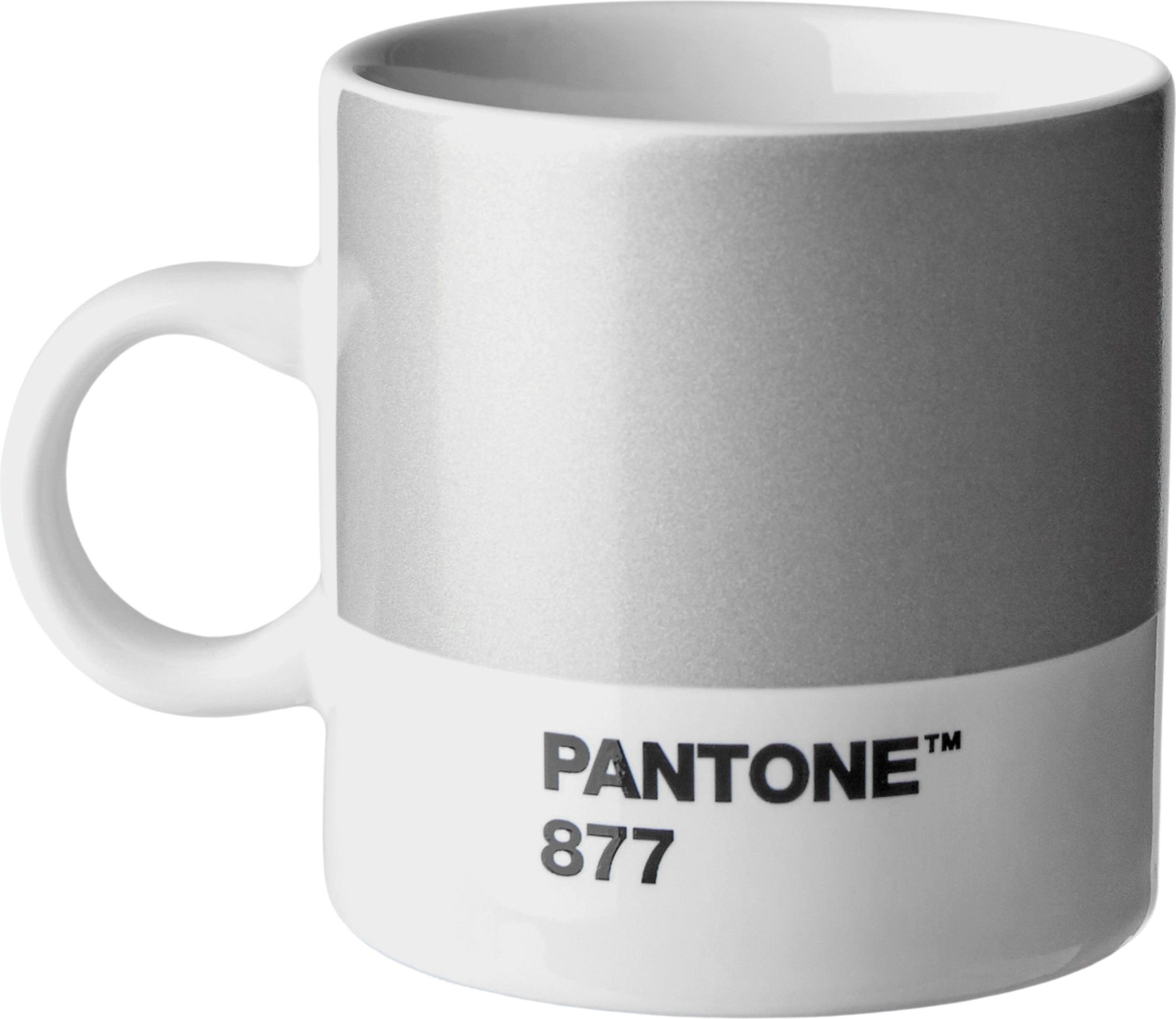 Kubek do espresso Pantone 120 ml srebrny