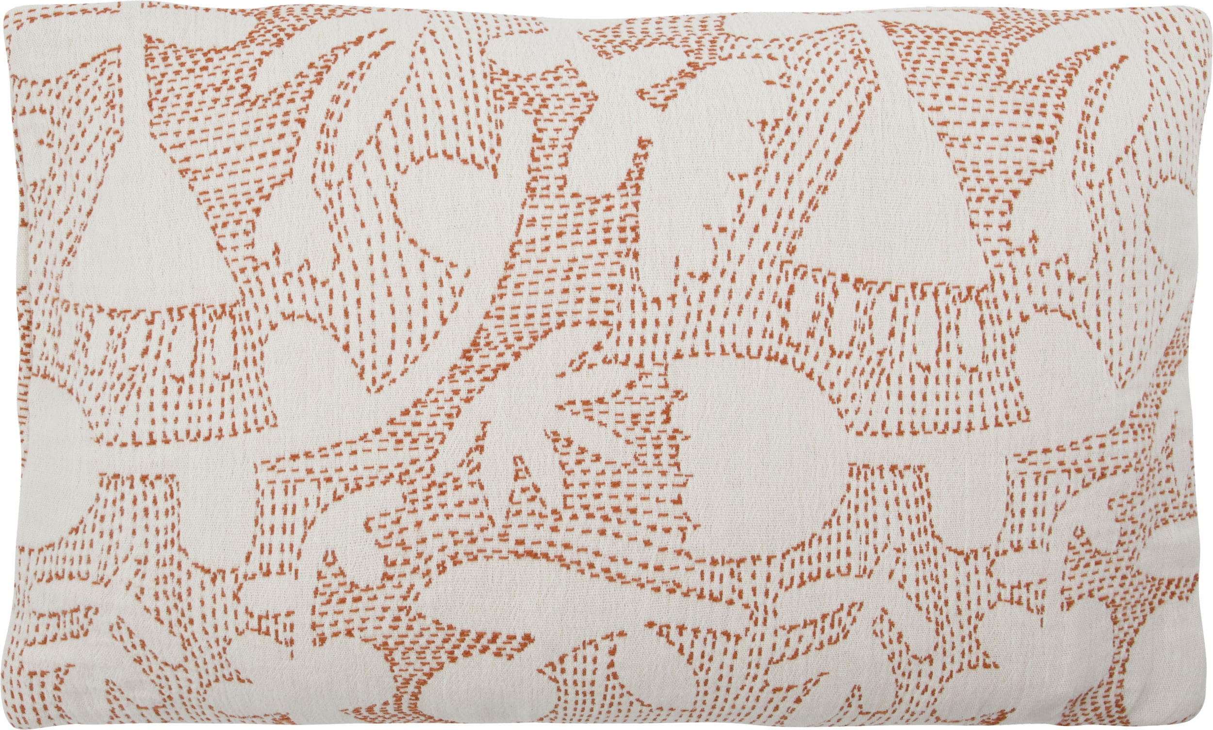 Poszewka na poduszkę HDSari 30 x 50 cm kremowo-pomarańczowa