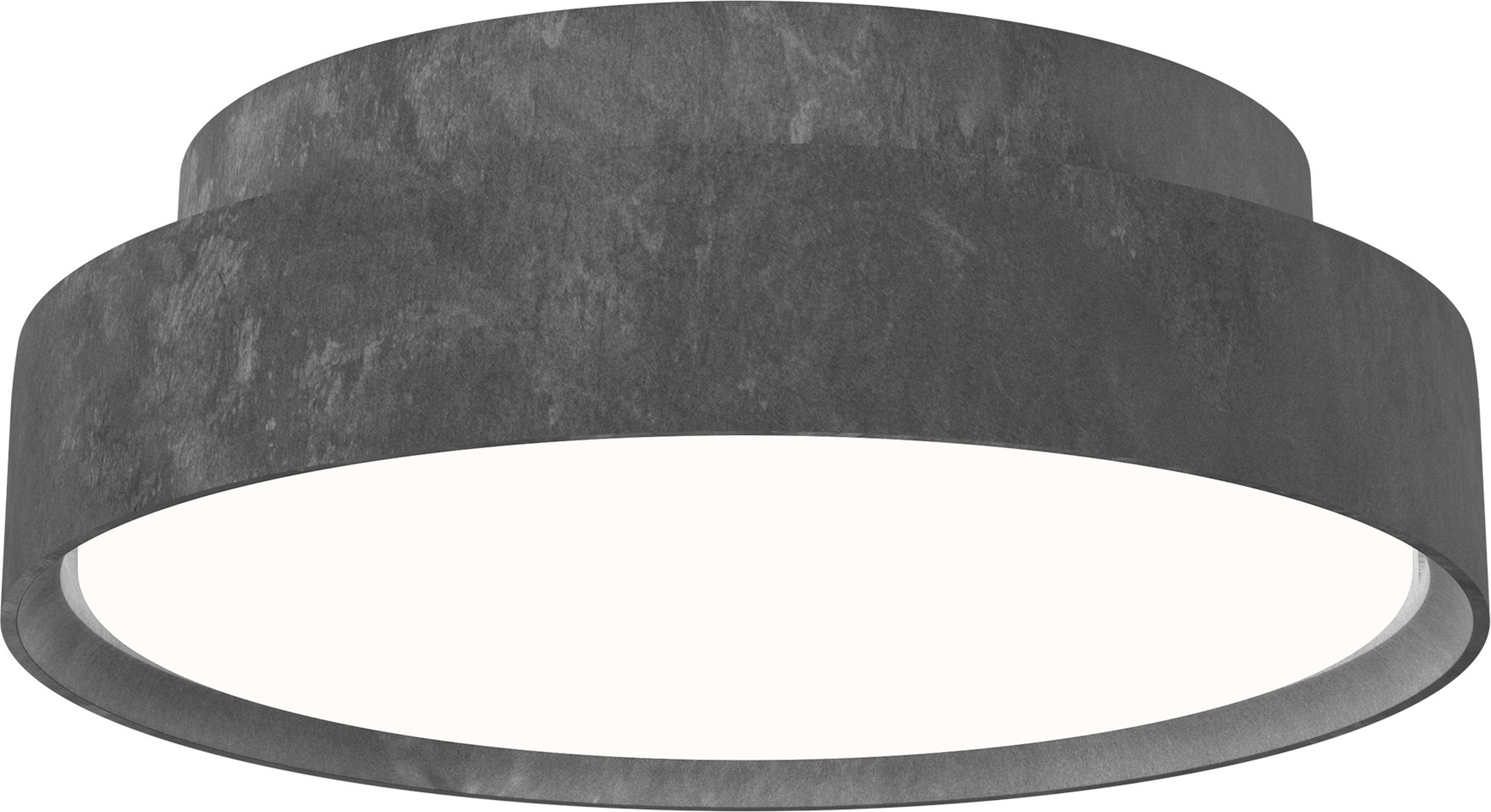 Plafon Slim Round Surface LED 3000K 25 cm aluminium z dyfuzorem opal sterowanie oświetleniem Dali