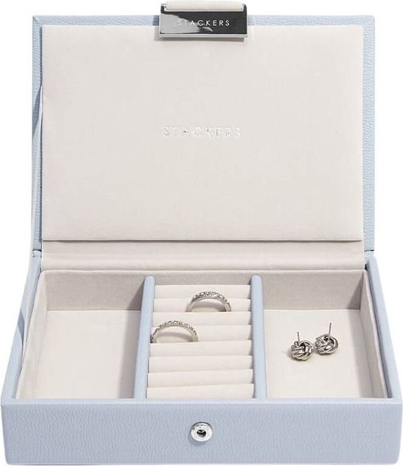 Szkatułka na biżuterię Stackers mini lawendowa z pokrywką